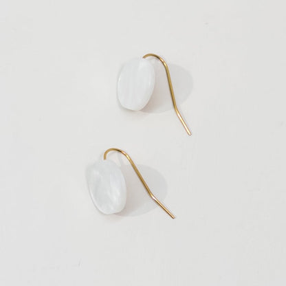Orb Drop Earrings - Moonstone - Mingled