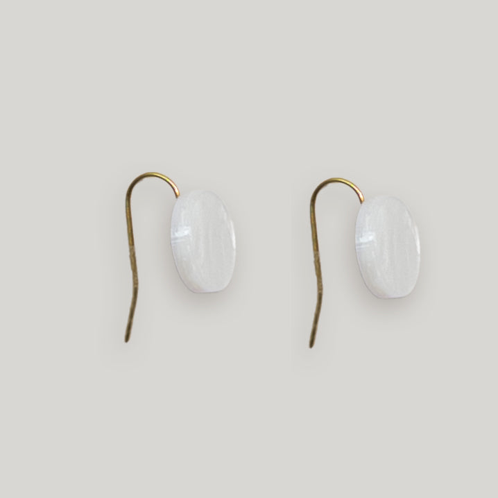 Orb Drop Earrings - Moonstone