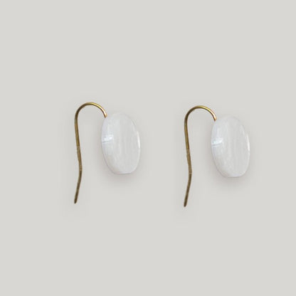 Orb Drop Earrings - Moonstone - Mingled
