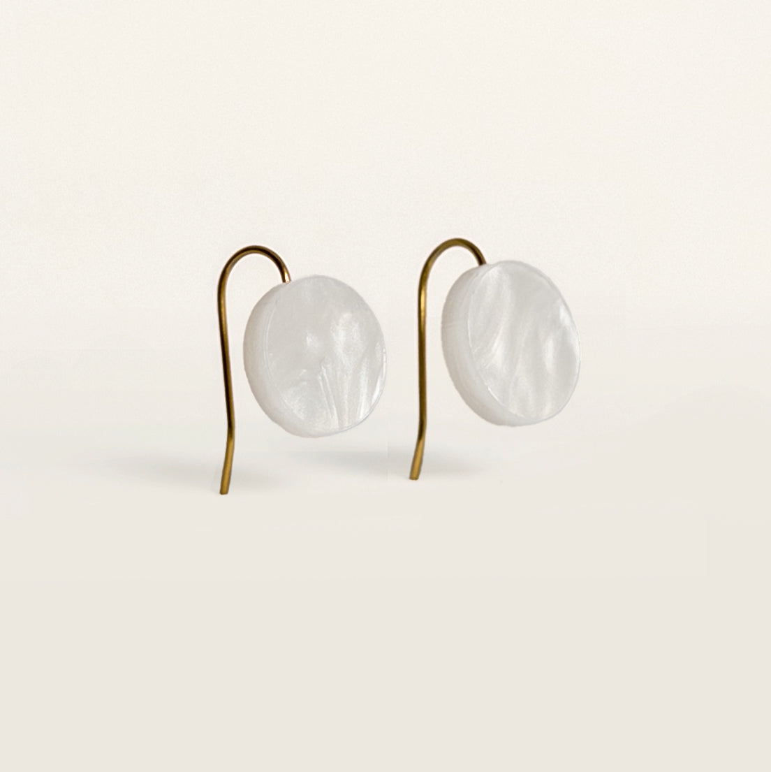 Orb Drop Earrings - Moonstone