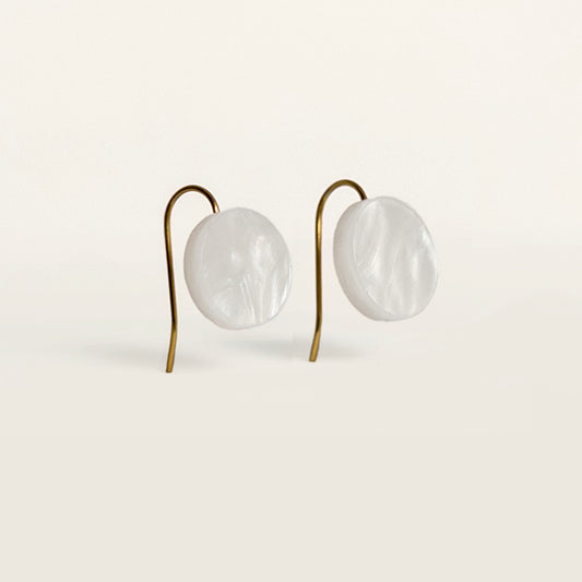 Orb Drop Earrings - Moonstone