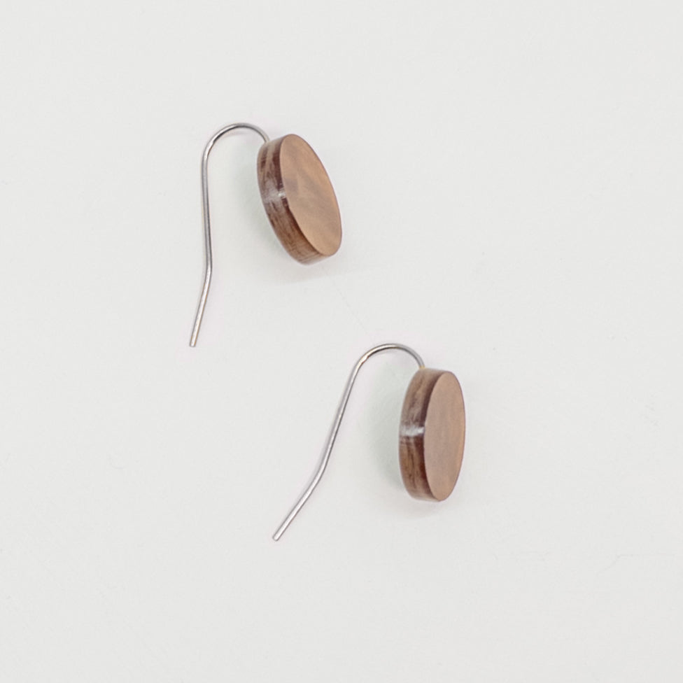 Orb Drop Earrings - Caramel