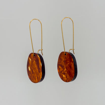 Organic Dangle Earrings - Lava - Mingled