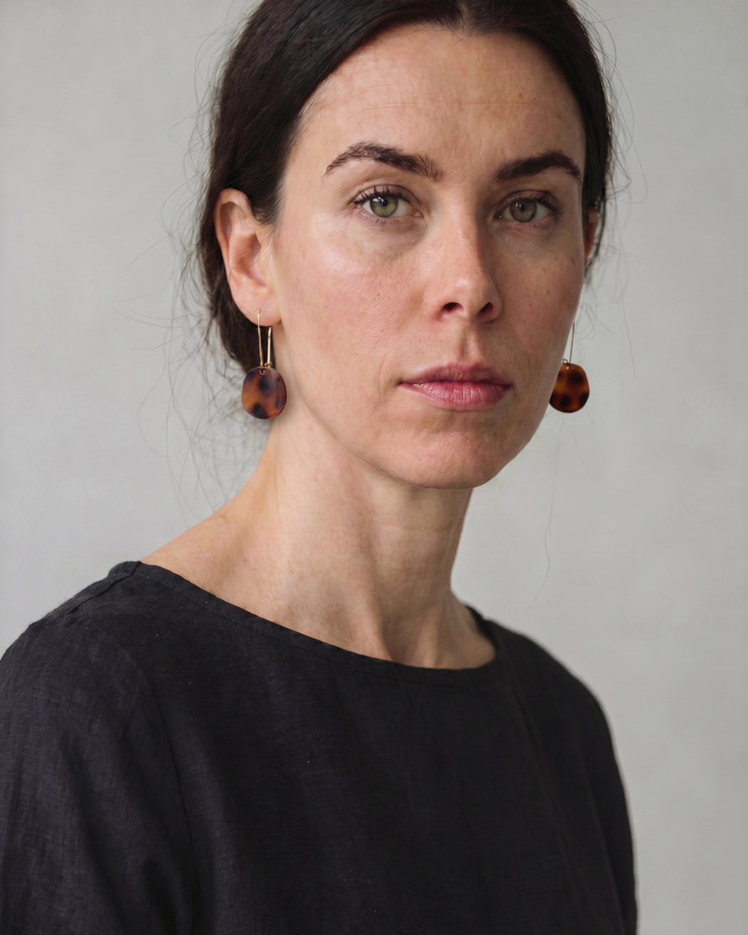 Organic Dangle Earrings - Spiced Sienna