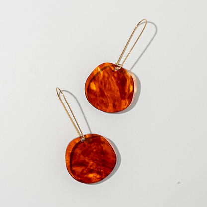 Organic Dangle Earrings - Lava - Mingled
