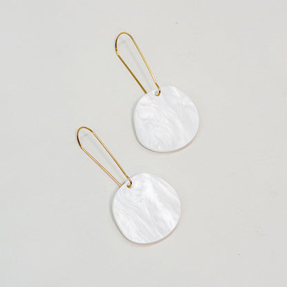 Organic Dangle Earrings - Moonstone - Mingled