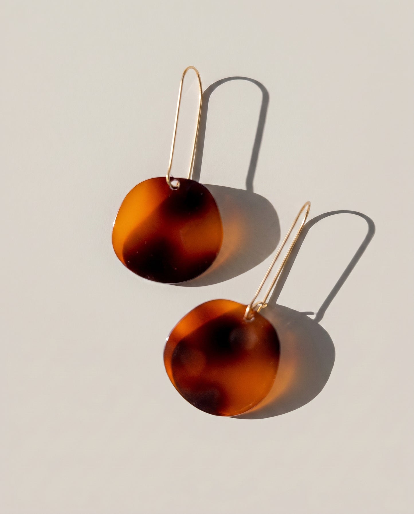 Organic Dangle Earrings - Spiced Sienna