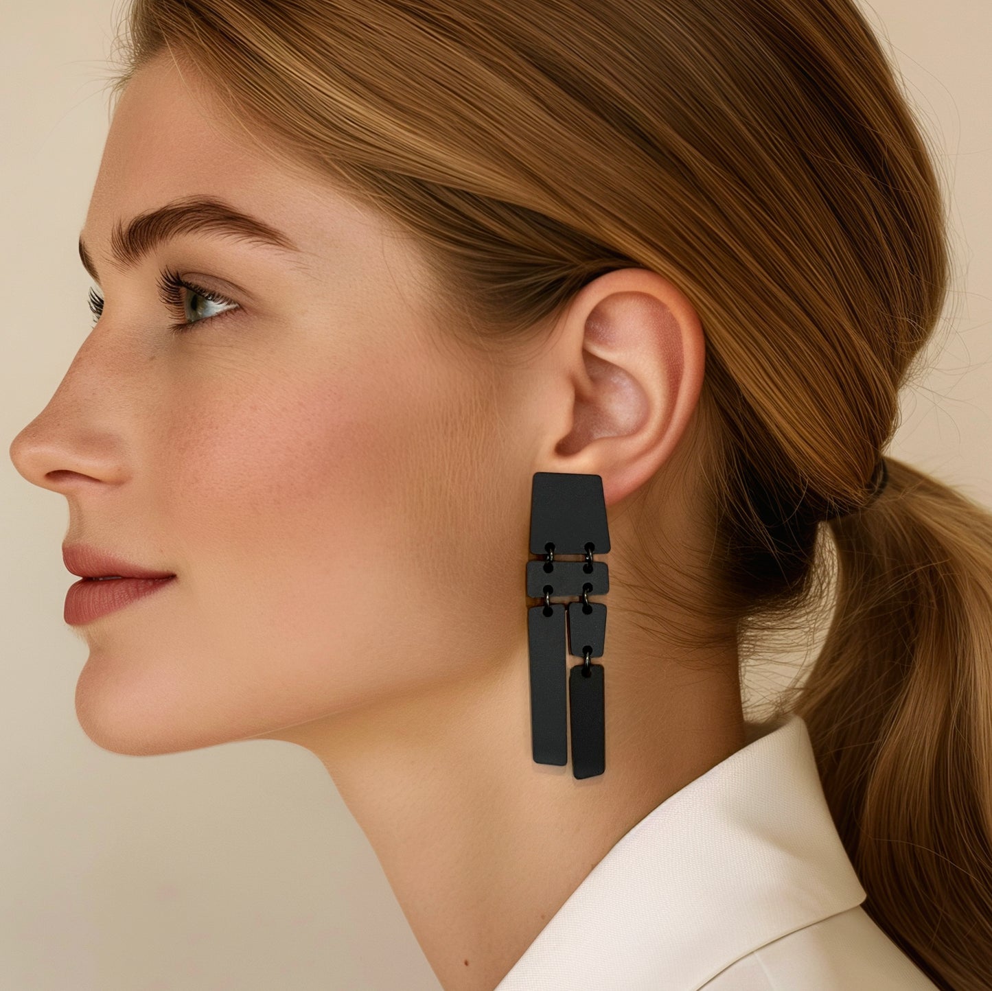 PILA Statement Earrings - Black