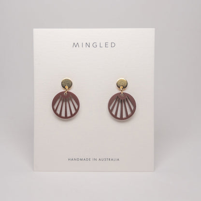 RADIANCE Dangle - Burgundy - Mingled