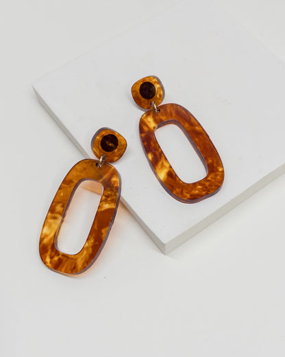RILEY Dangle Earrings - Lava - Mingled