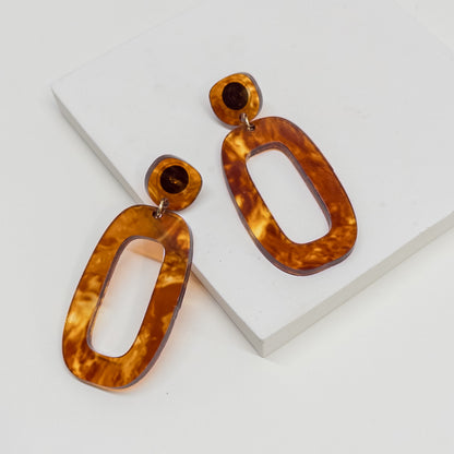 RILEY Dangle Earrings - Lava - Mingled