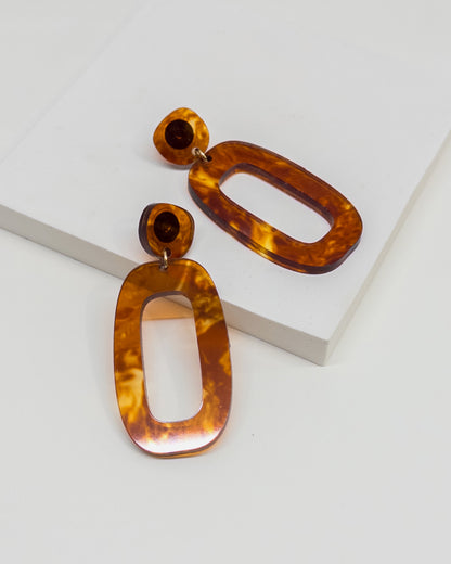 RILEY Dangle Earrings - Lava - Mingled