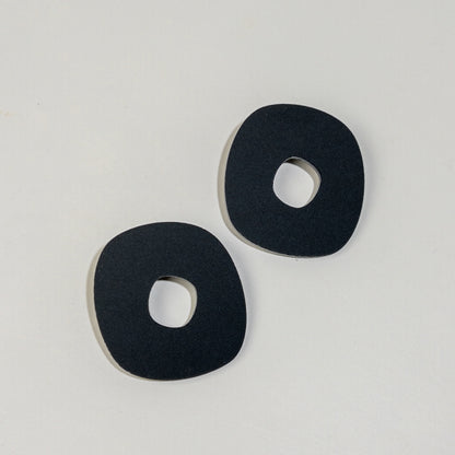 Roca Big Statement Studs - Matte Black - Mingled