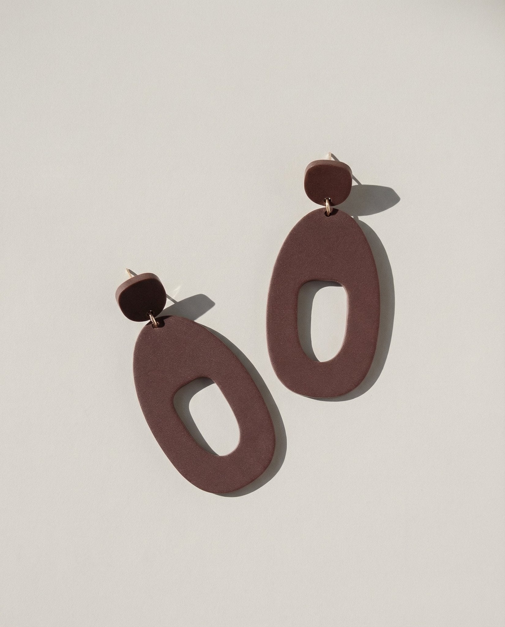 SOKO Large Statement Earrings - Merlot - Mingled