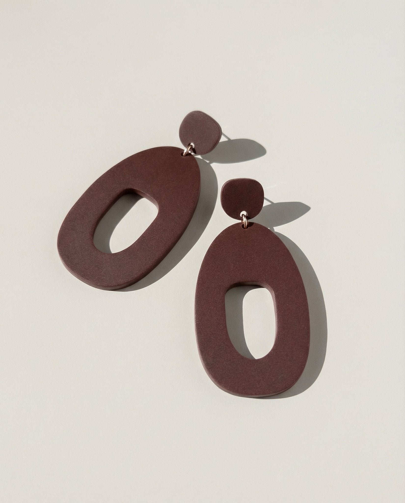 SOKO Large Statement Earrings - Merlot - Mingled