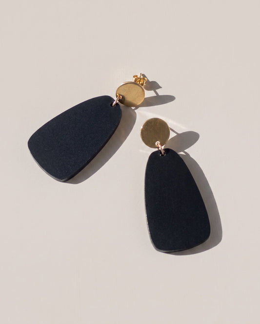 Salita Dangle Earrings - Black - Mingled