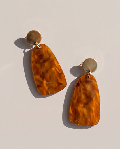 Salita Dangle Earrings - Caramel