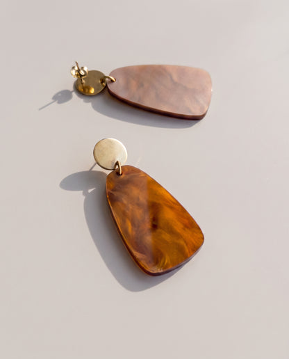 Salita Dangle Earrings - Caramel