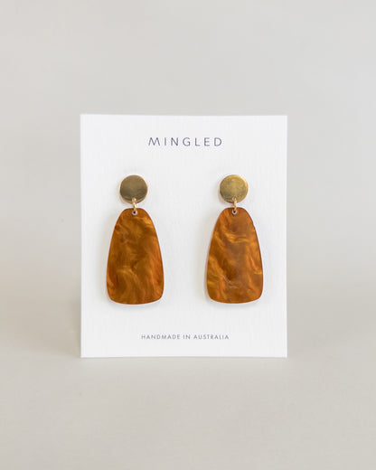 Salita Dangle Earrings - Caramel