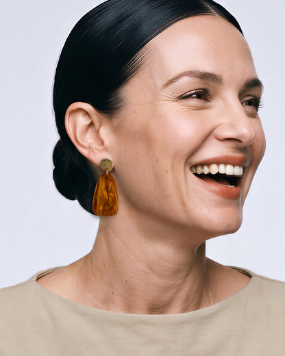 Salita Dangle Earrings - Caramel