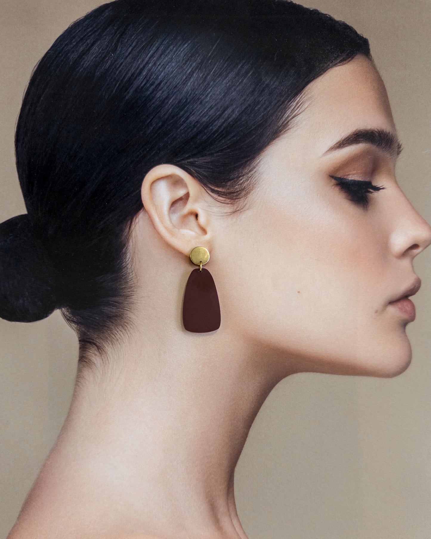 Salita Dangle Earrings - Merlot