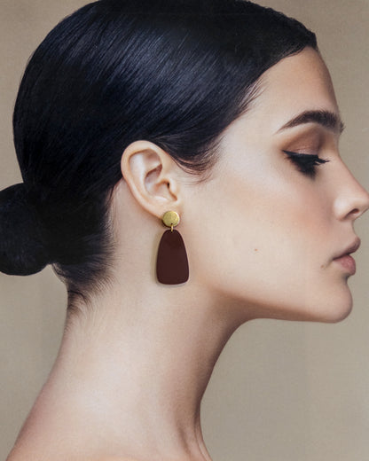 Salita Dangle Earrings - Merlot