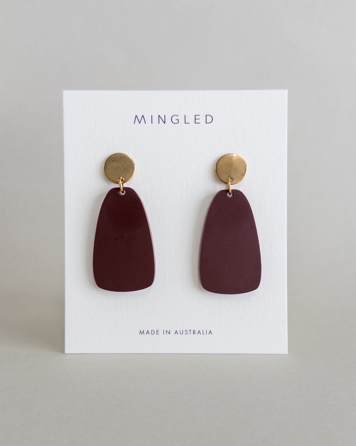 Salita Dangle Earrings - Merlot