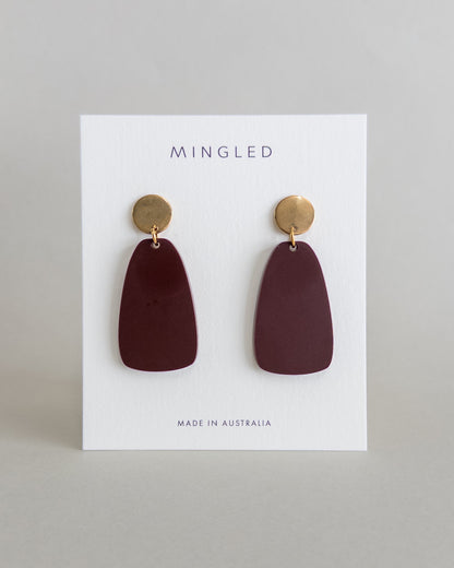 Salita Dangle Earrings - Merlot