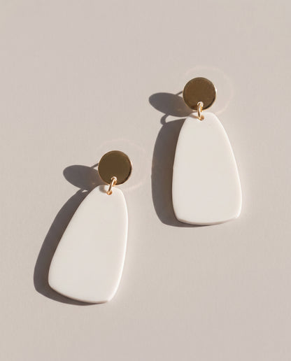 Salita Dangle Earrings - Ivory Beige