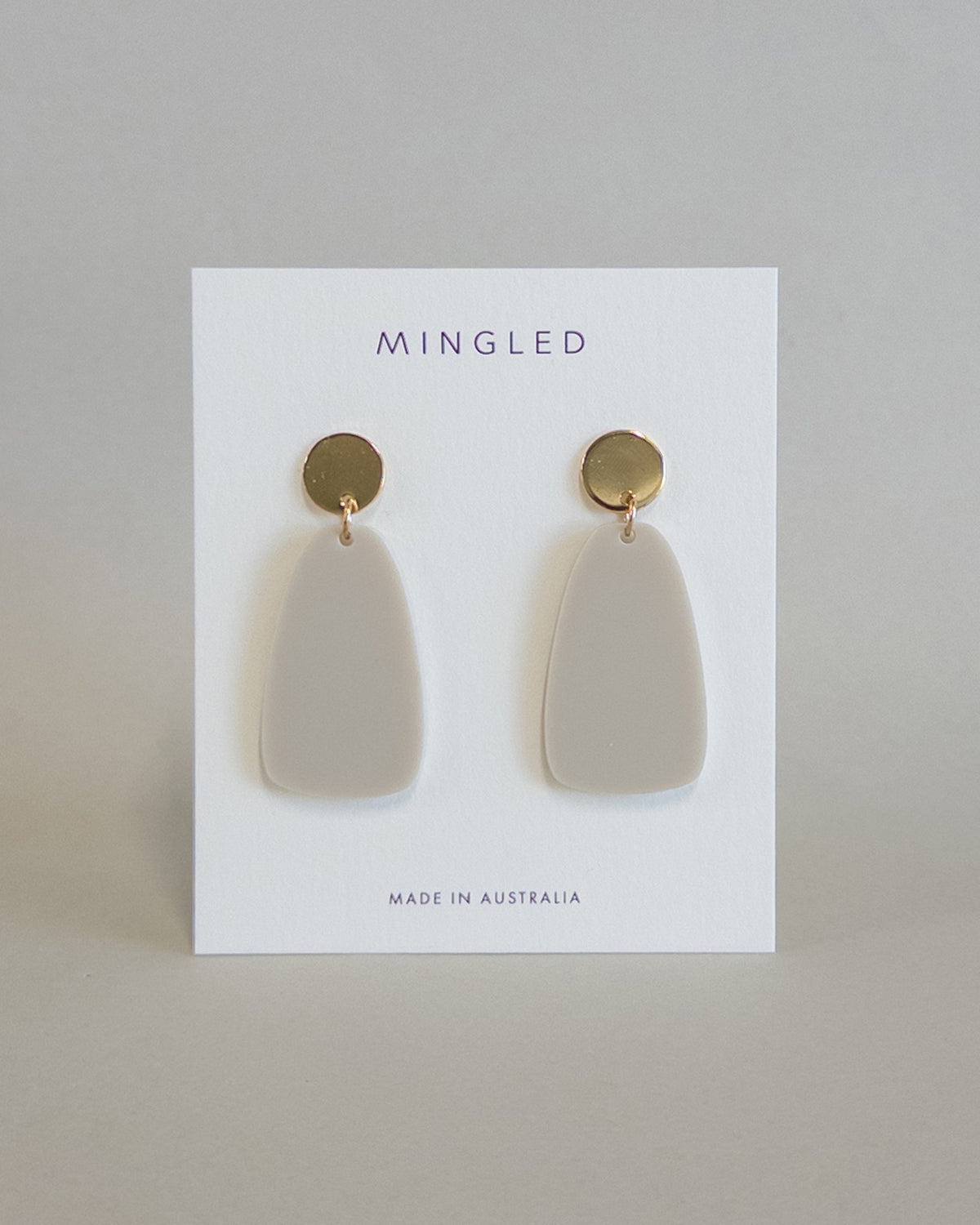 Salita Dangle Earrings - Ivory Beige