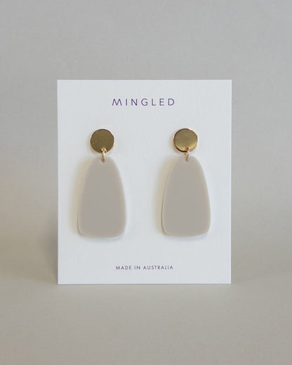 Salita Dangle Earrings - Ivory Beige