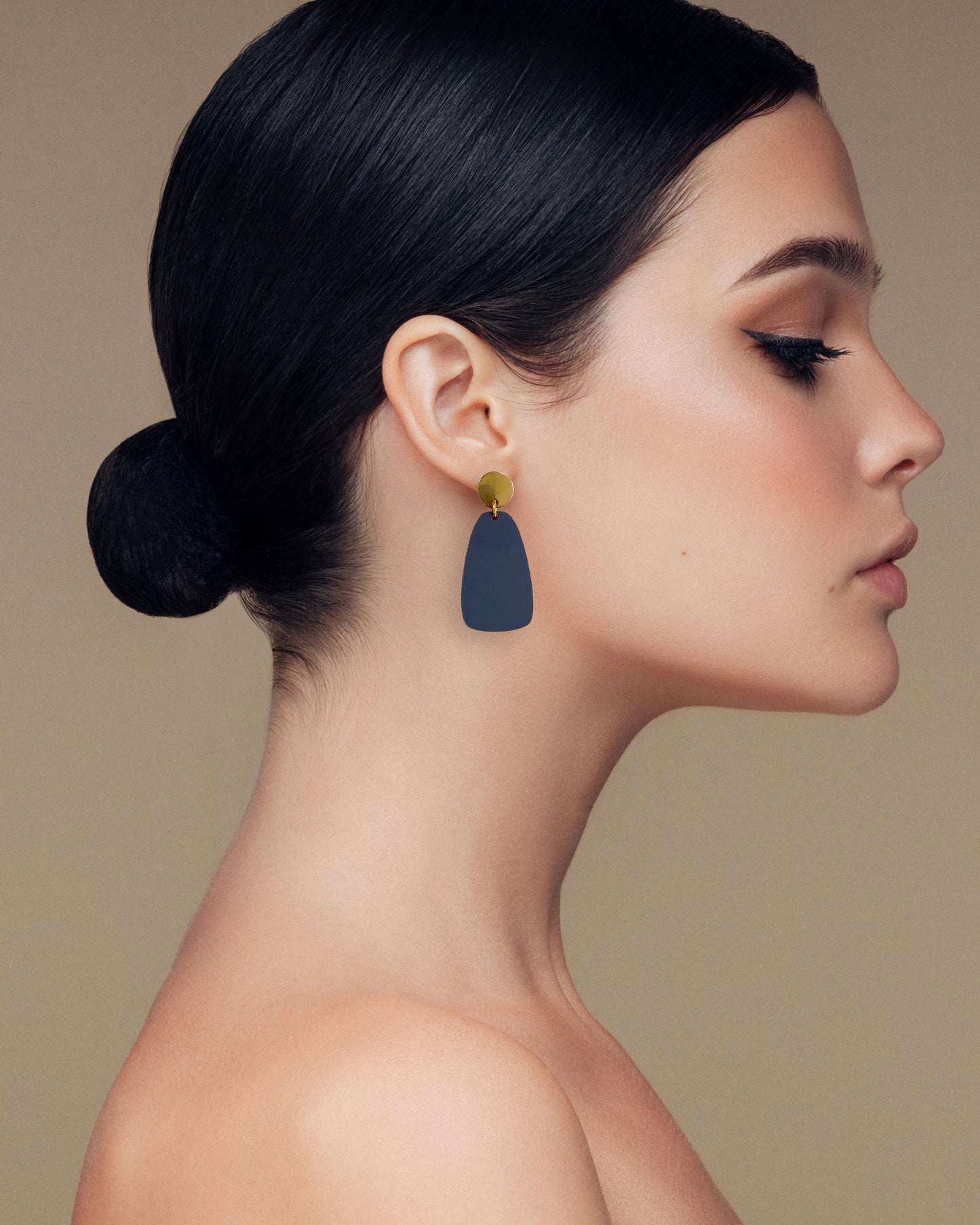 Salita Dangle Earrings - Navy Blue