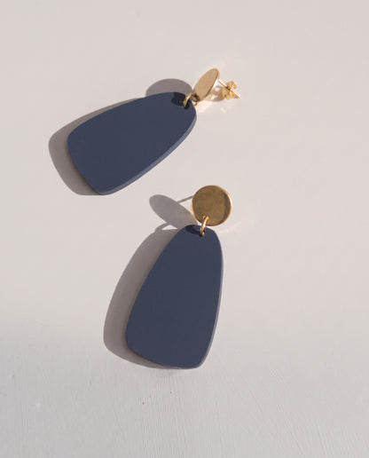 Salita Dangle Earrings - Navy Blue
