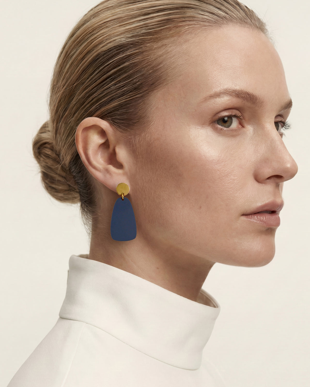 Salita Dangle Earrings - Navy Blue