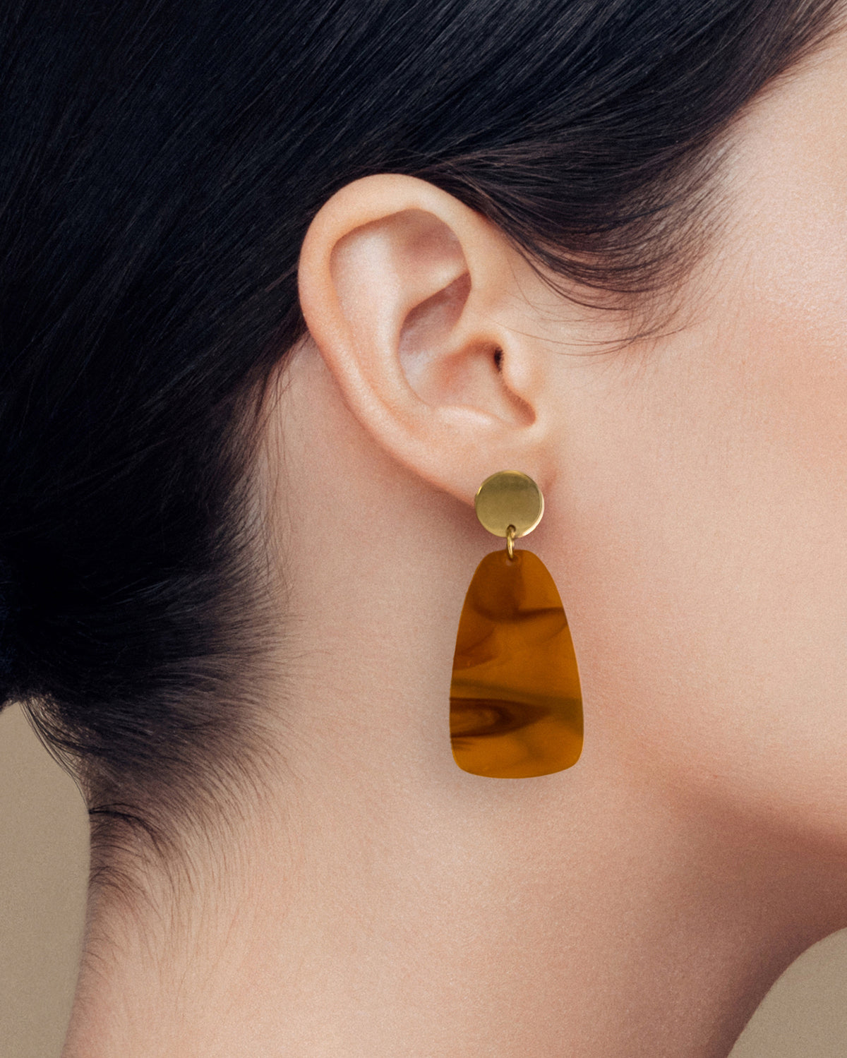 Salita Dangle Earrings - Smoked Amber