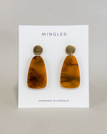 Salita Dangle Earrings - Smoked Amber