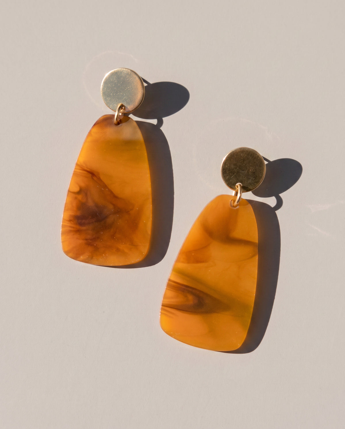 Salita Dangle Earrings - Smoked Amber