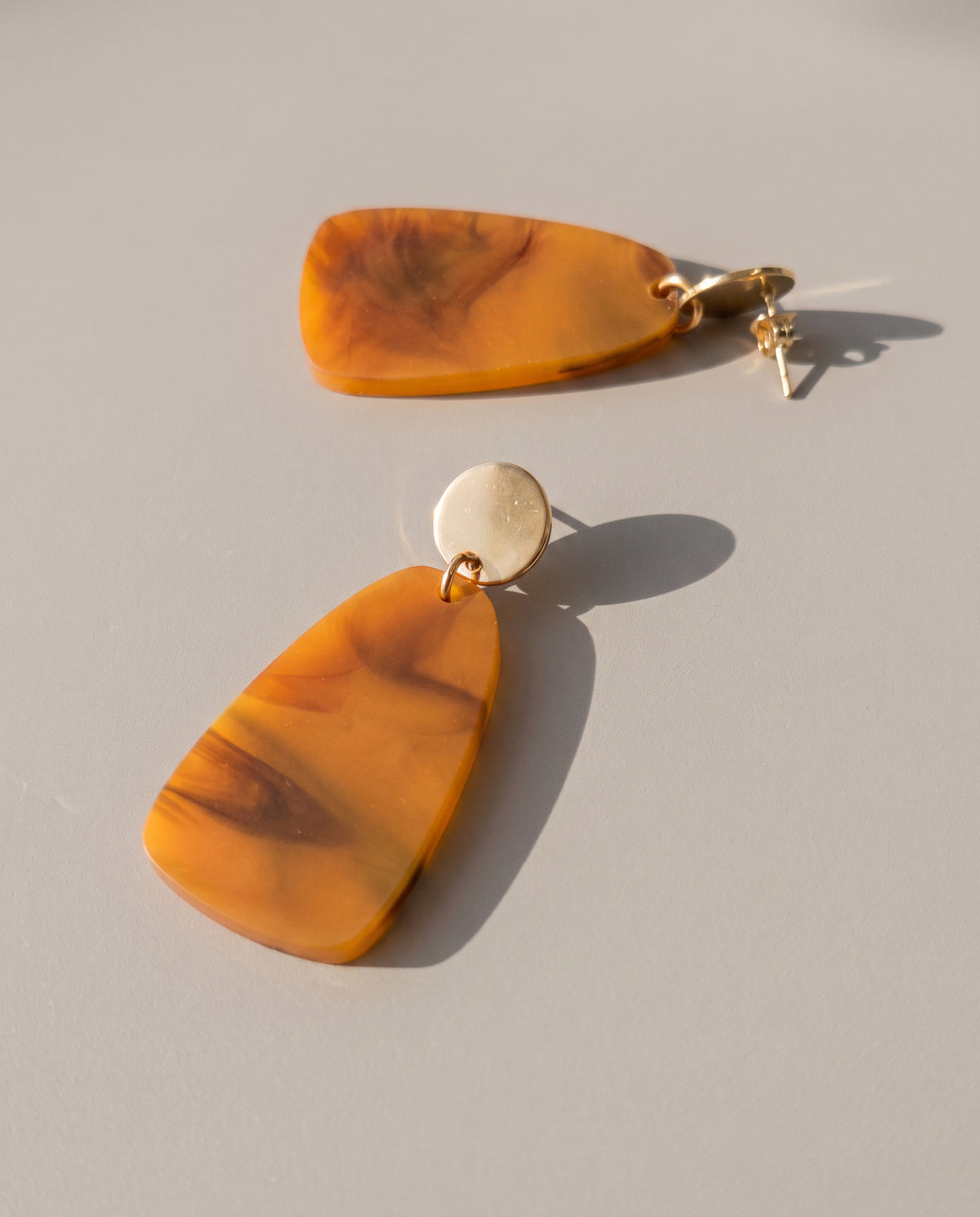 Salita Dangle Earrings - Smoked Amber