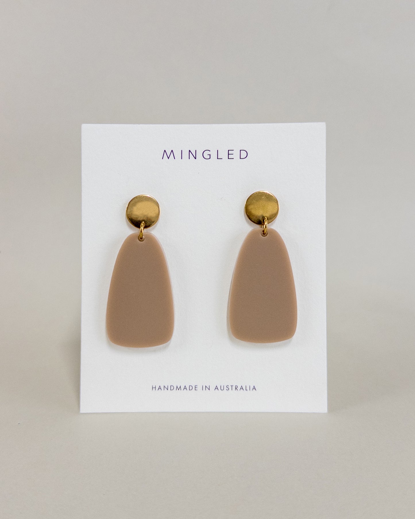 Salita Dangle Earrings - Taupe