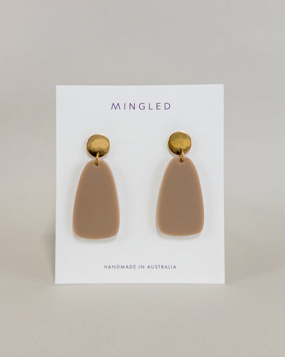 Salita Dangle Earrings - Taupe