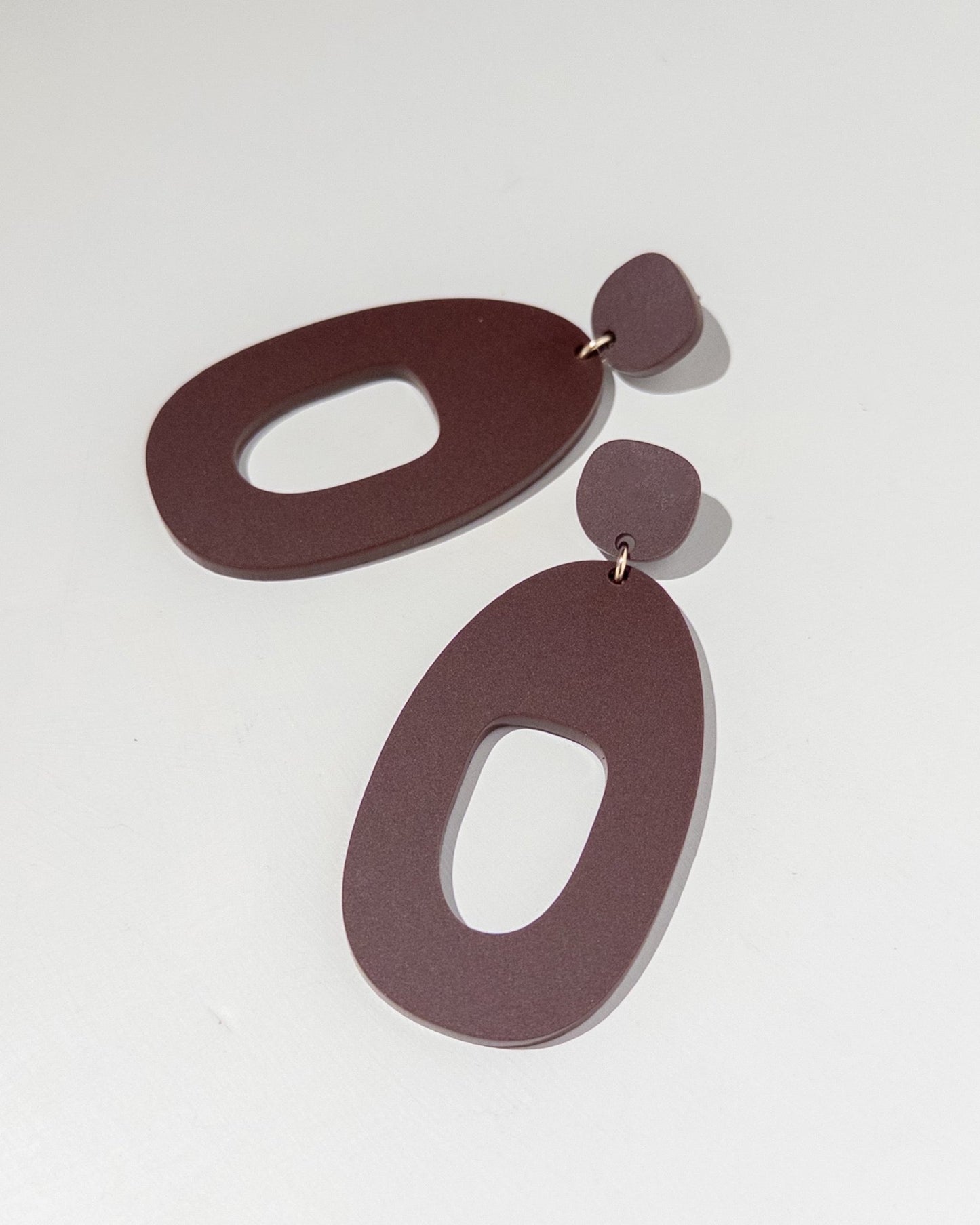 SOKO Large Statement Earrings - Merlot - Mingled
