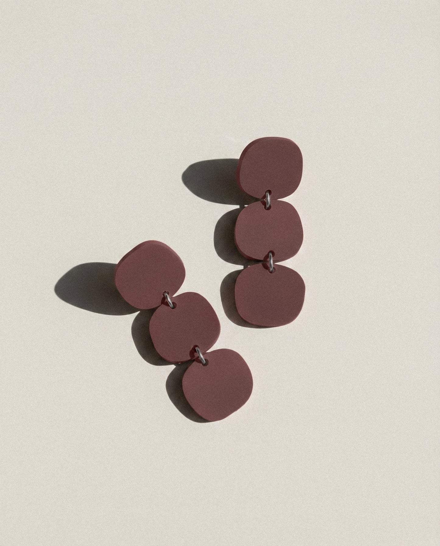 Triple Stack Dangles - Merlot - Mingled