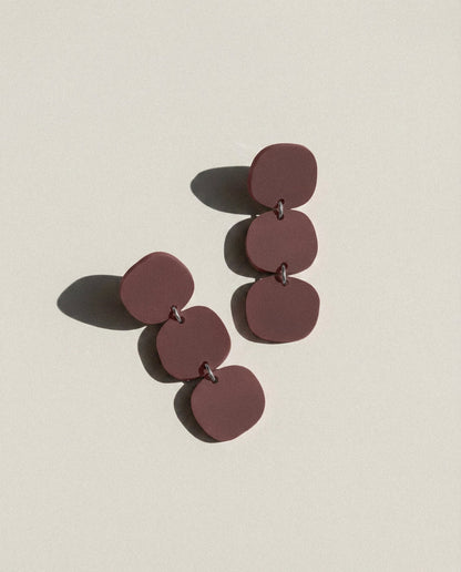 Triple Stack Dangles - Merlot - Mingled